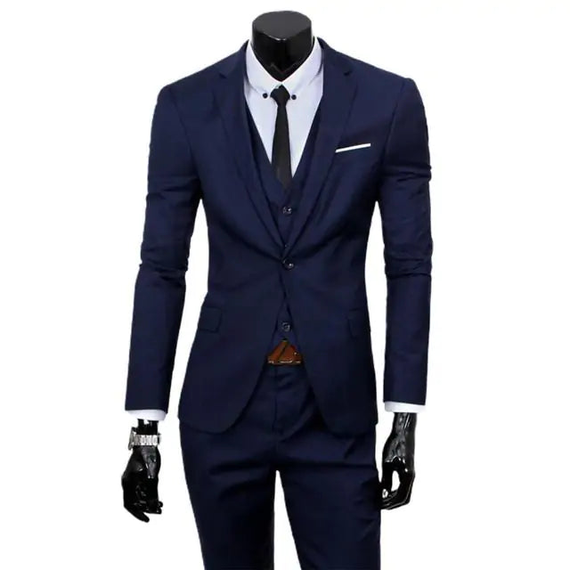 3 piece Men's Classic Business Suit