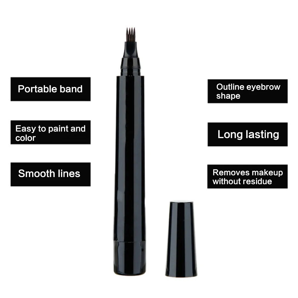 Beard Pencil Filler with Waterproof Long Lasting Coverage and Brush
