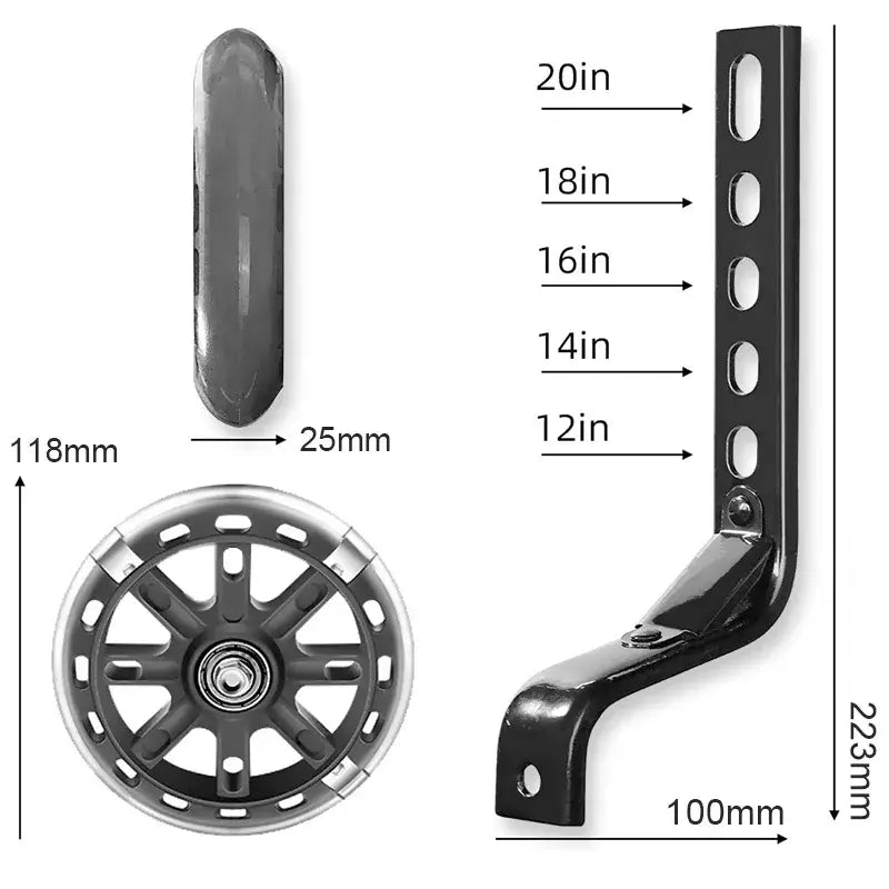 LED Bike Training Wheels - Flash Wheels