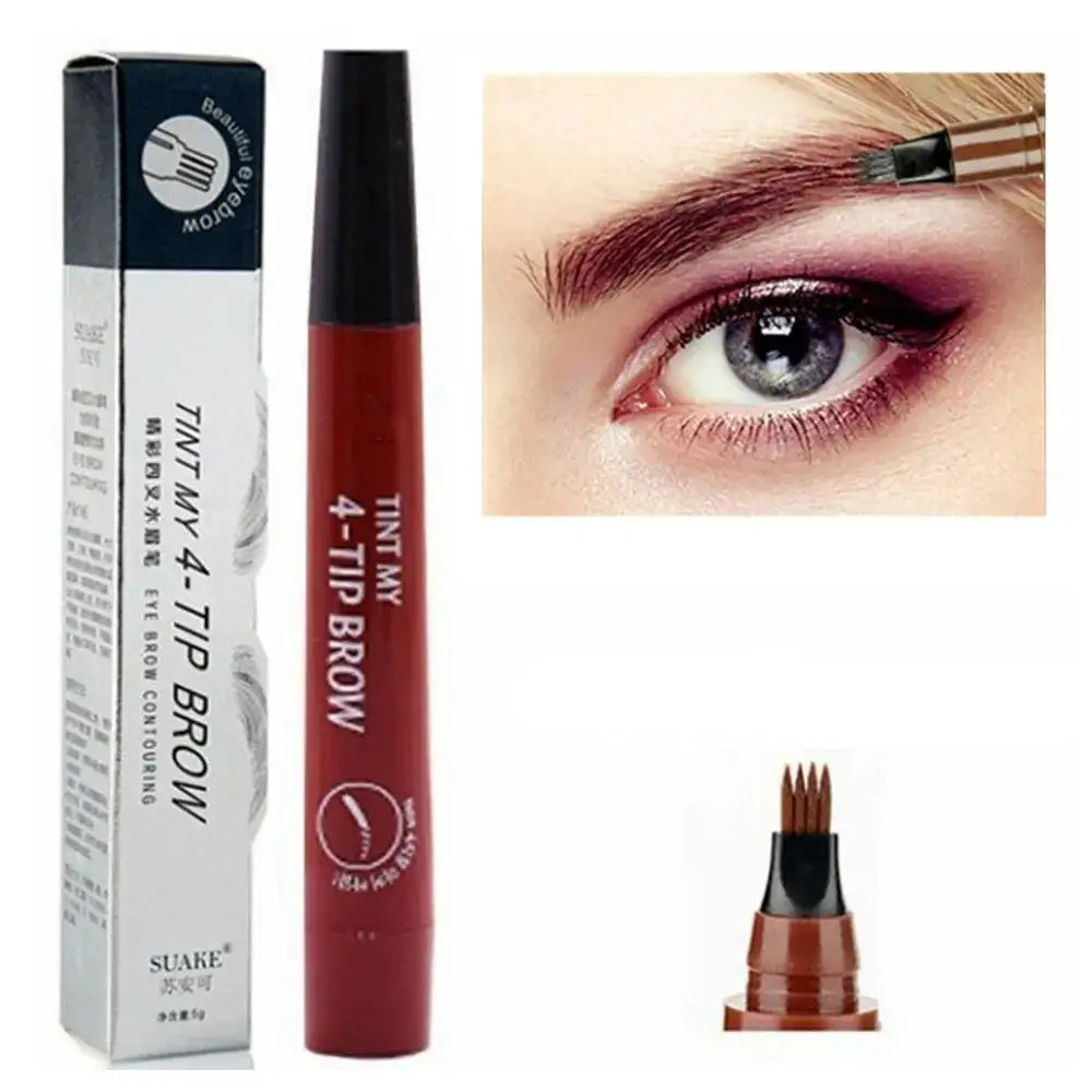 Professional 4-Fork Eyebrow Pencil Make-Up