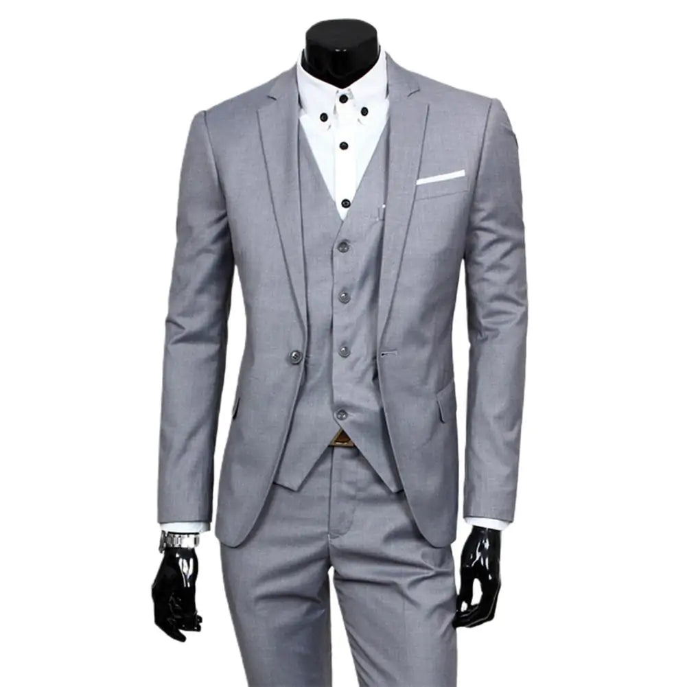 3 piece Men's Classic Business Suit