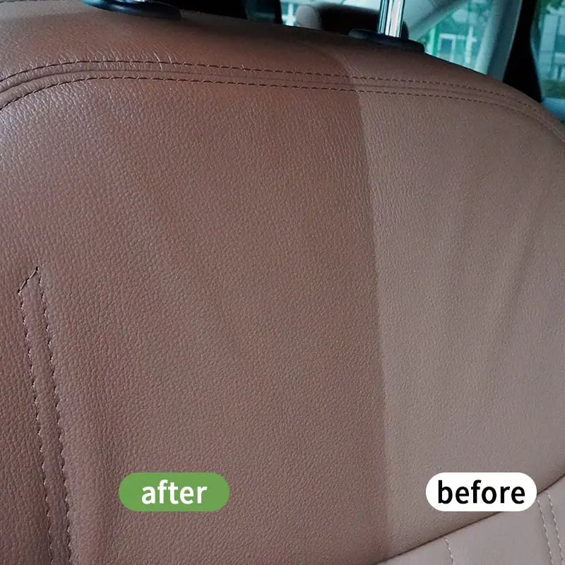Interior plastic and leather restorer spray