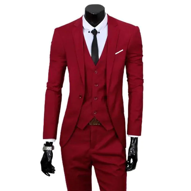 3 piece Men's Classic Business Suit