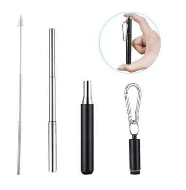 Portable Telescopic Stainless Steel Travel Straw