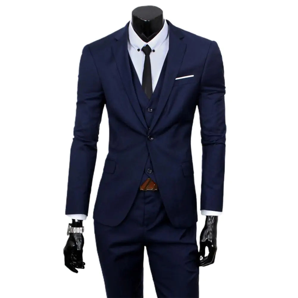 3 piece Men's Classic Business Suit