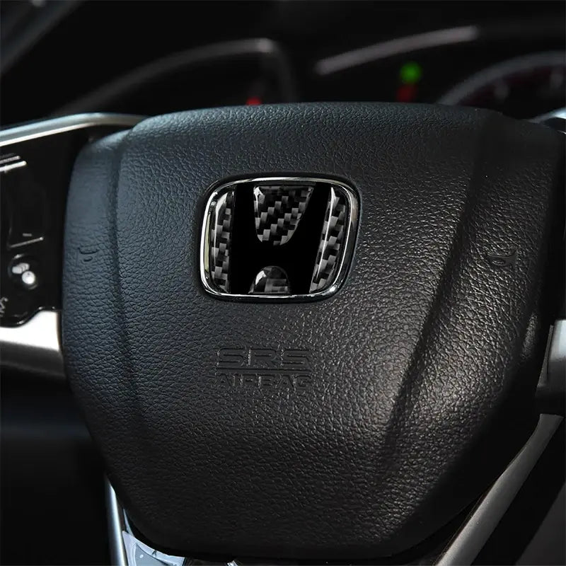 Honda Carbon Fiber Car Steering Wheel Sticker