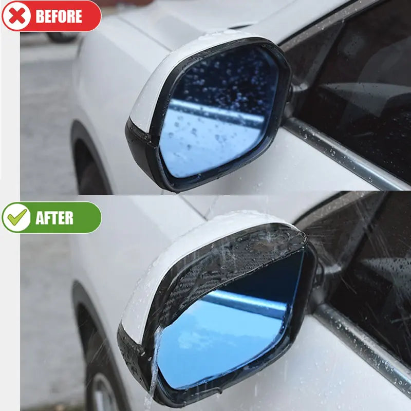 Universal Car Rearview Mirror Carbon Fiber Rain Cover