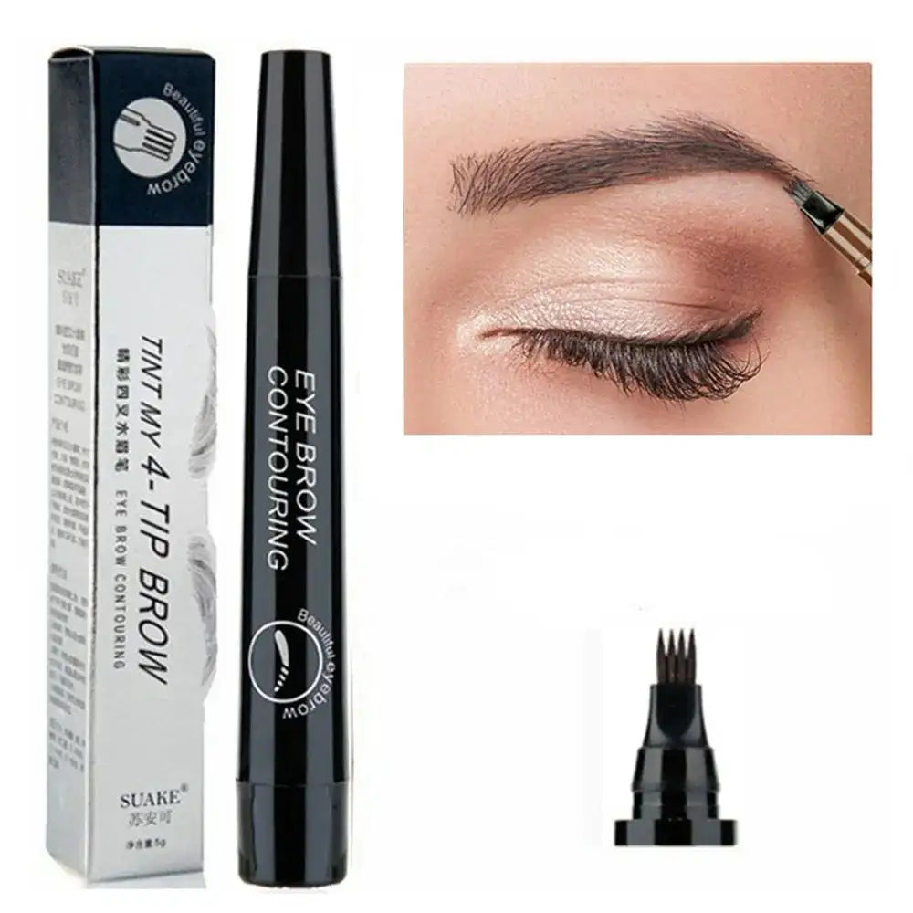 Professional 4-Fork Eyebrow Pencil Make-Up