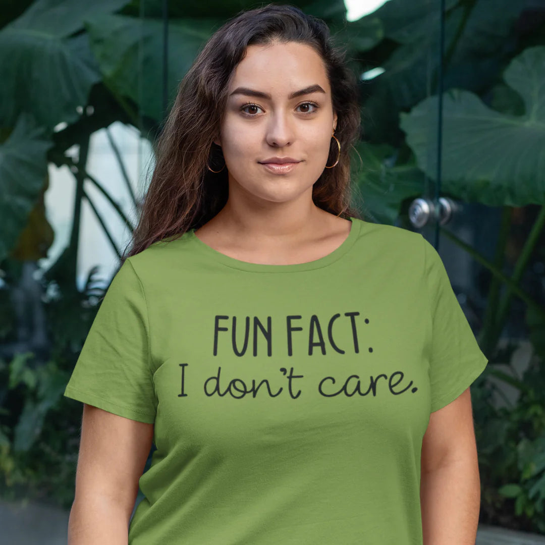 Funny 'Fun Fact: I Don't Care' T-Shirt