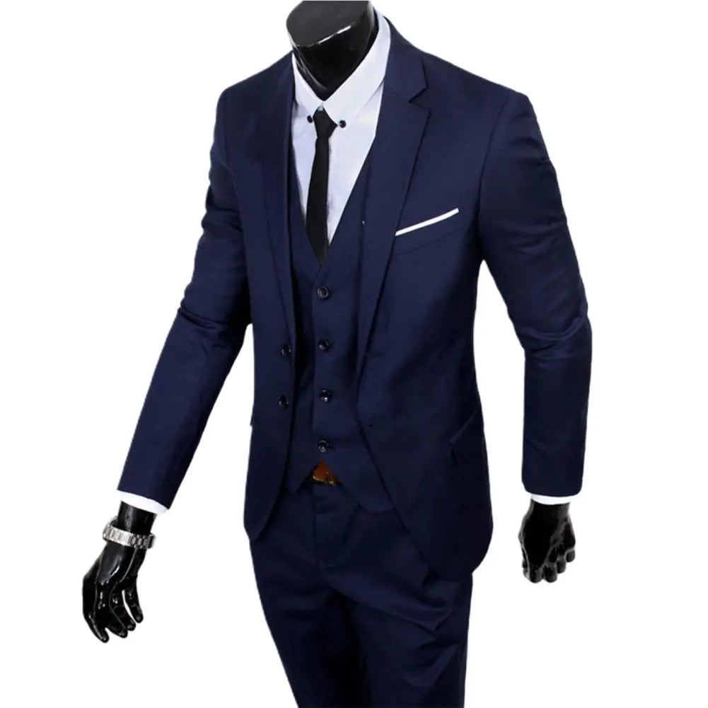 3 piece Men's Classic Business Suit