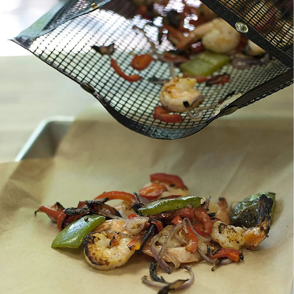 New Hot Non-Stick Mesh Grilling Bag Outdoor Picnic Tool