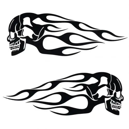 Skull Motorcycle Decals
