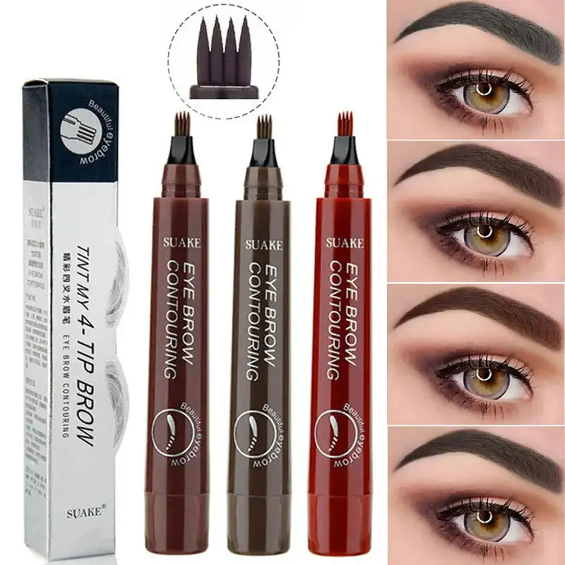 Professional 4-Fork Eyebrow Pencil Make-Up