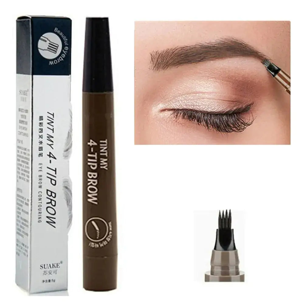 Professional 4-Fork Eyebrow Pencil Make-Up