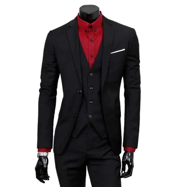 3 piece Men's Classic Business Suit