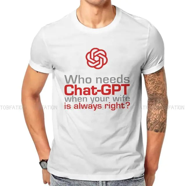 Funny Wife Hip Hop T-Shirt Chat GPT