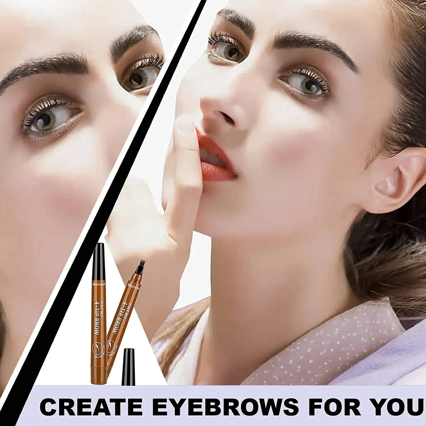 Professional 4-Fork Eyebrow Pencil Make-Up