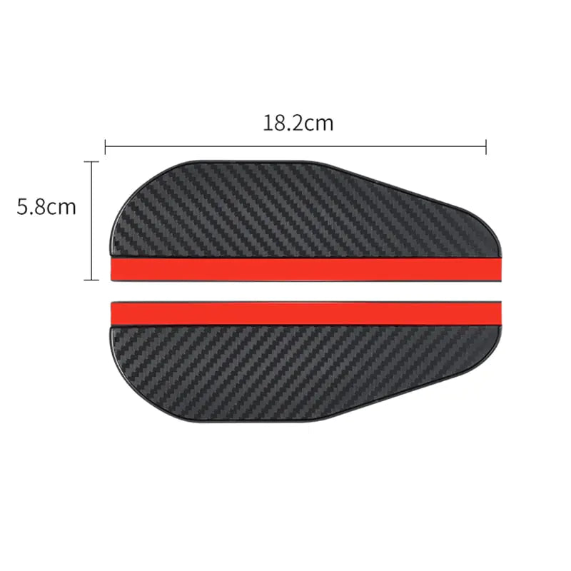Universal Car Rearview Mirror Carbon Fiber Rain Cover