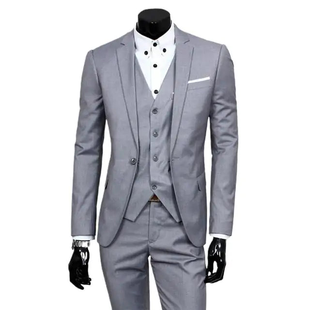 3 piece Men's Classic Business Suit