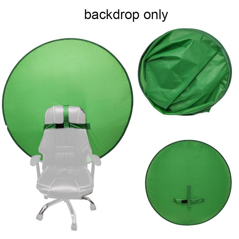 Green Screen Chair Background | 142cm for Tik Tok, Portable Chair Background, Pop Up Greenscreen Backdrop Kit