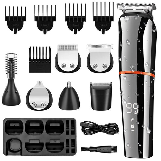✂️ Professional Hair Clippers & Cordless Beard Trimmer Set