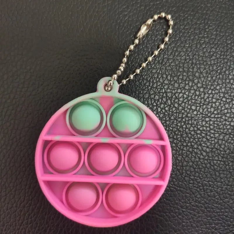 Push Pops Mini Keychain Ice Cream Fidget Toy