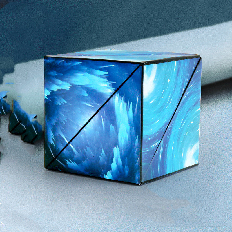 🧩 Solid Geometry Variable Magnetic Rubik’s Cube – Creative Puzzle Toy