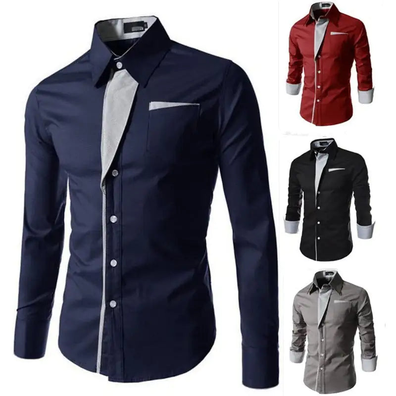 Male Fashion Shirts Full Sleeve Stripe Shirt