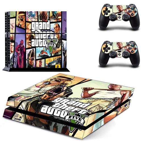 PS4 Grand Theft Auto V (GTA 5) Skin Sticker for Console & 2 Controllers