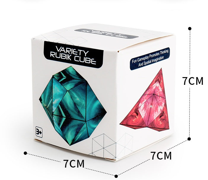 🧩 Solid Geometry Variable Magnetic Rubik’s Cube – Creative Puzzle Toy