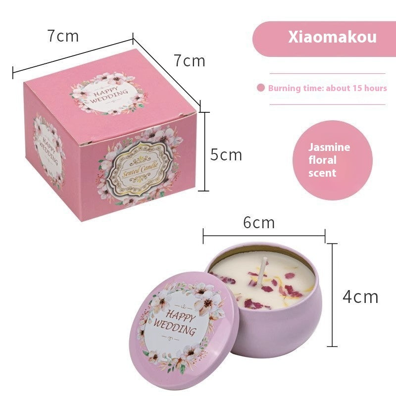 🕯️ Tinplate Box Jar Aromatherapy Candle – Relaxation & Style