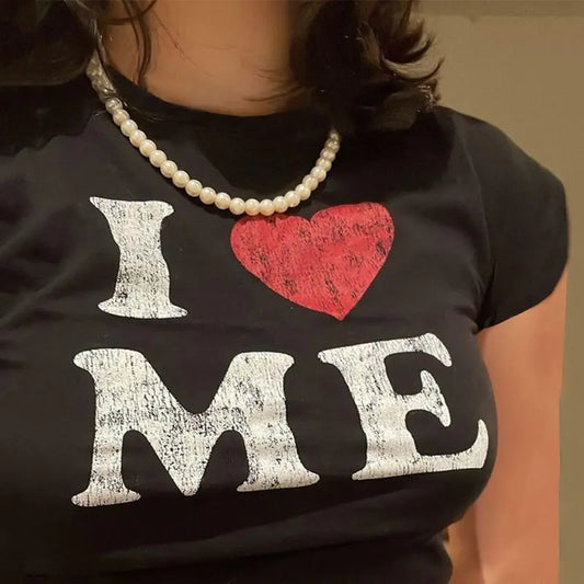 I Love Me Print T-Shirt