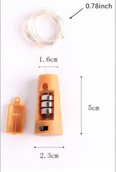 ✨ LED Candle Bottle Stopper – Flashing Light Strip