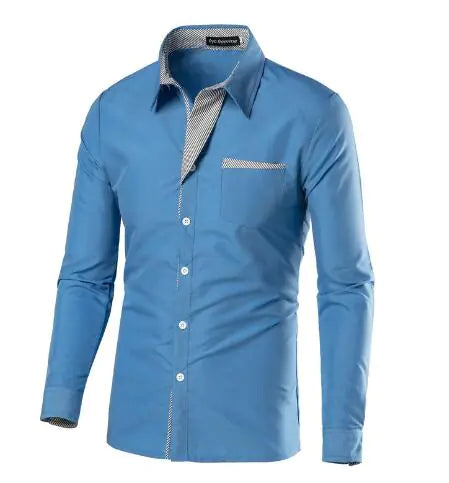 Male Fashion Shirts Full Sleeve Stripe Shirt