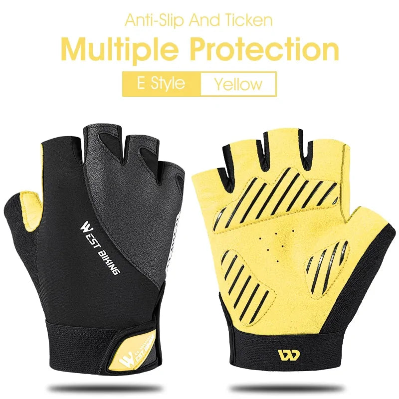 Half Finger Anti Slip Shockproof Cycling Gloves