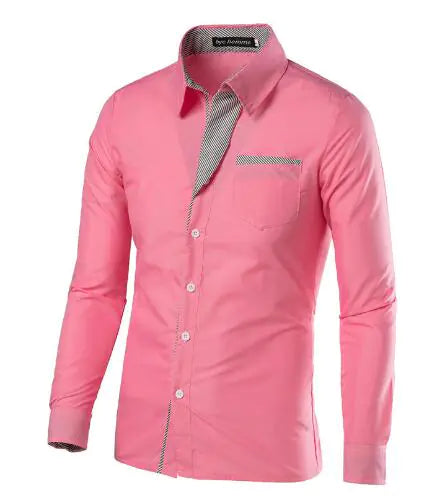 Male Fashion Shirts Full Sleeve Stripe Shirt