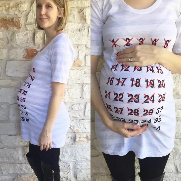 Funny Baby Countdown Maternity Shirt