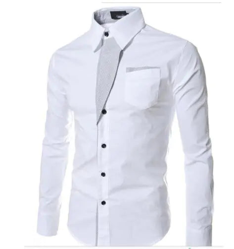 Male Fashion Shirts Full Sleeve Stripe Shirt