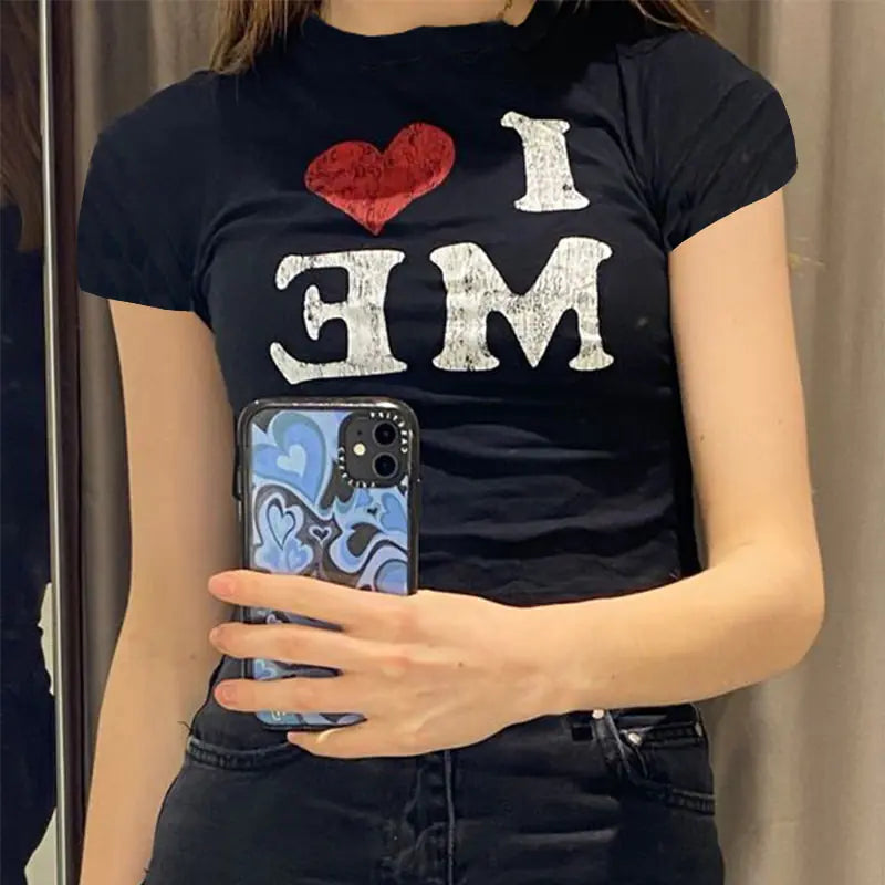 I Love Me Print T-Shirt