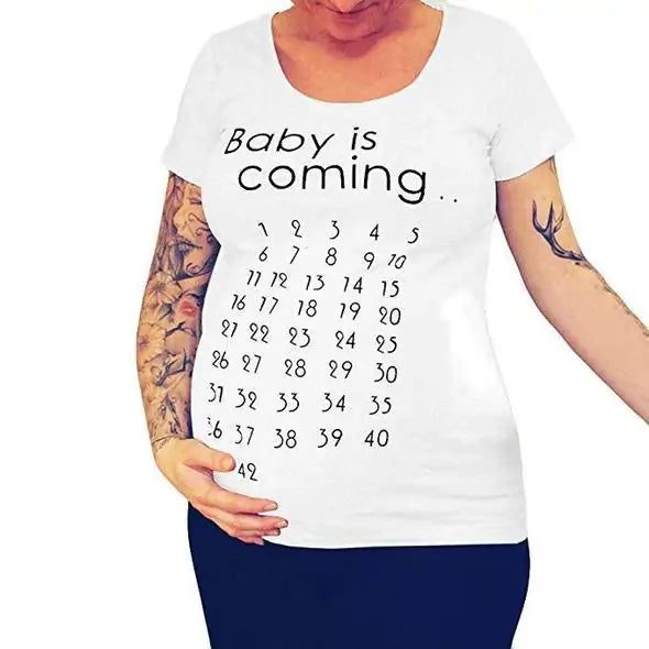 Funny Baby Countdown Maternity Shirt