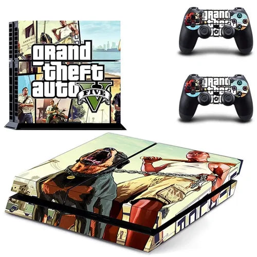 PS4 Grand Theft Auto V (GTA 5) Skin Sticker for Console & 2 Controllers