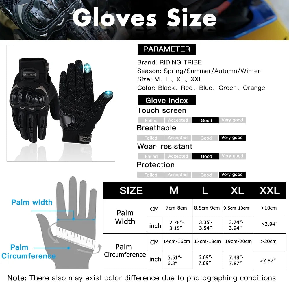 Motorcycle Glove Touch Screen