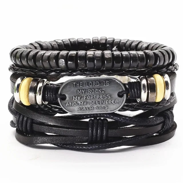 Leather Bracelets Men Bangles