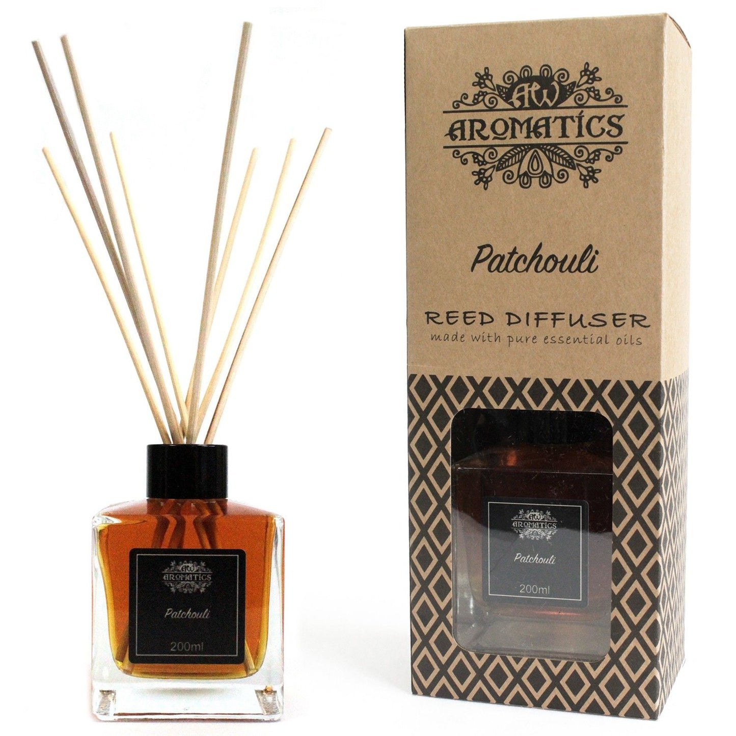 🌿 200ml Patchouli Essential Oil Reed Diffuser