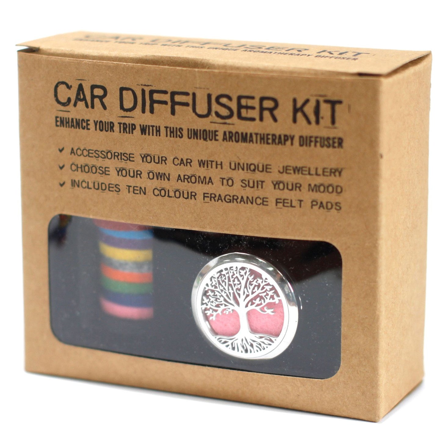 🚘 Car Diffuser Kit – Guardian Angel 30mm (with 10 felt pads)