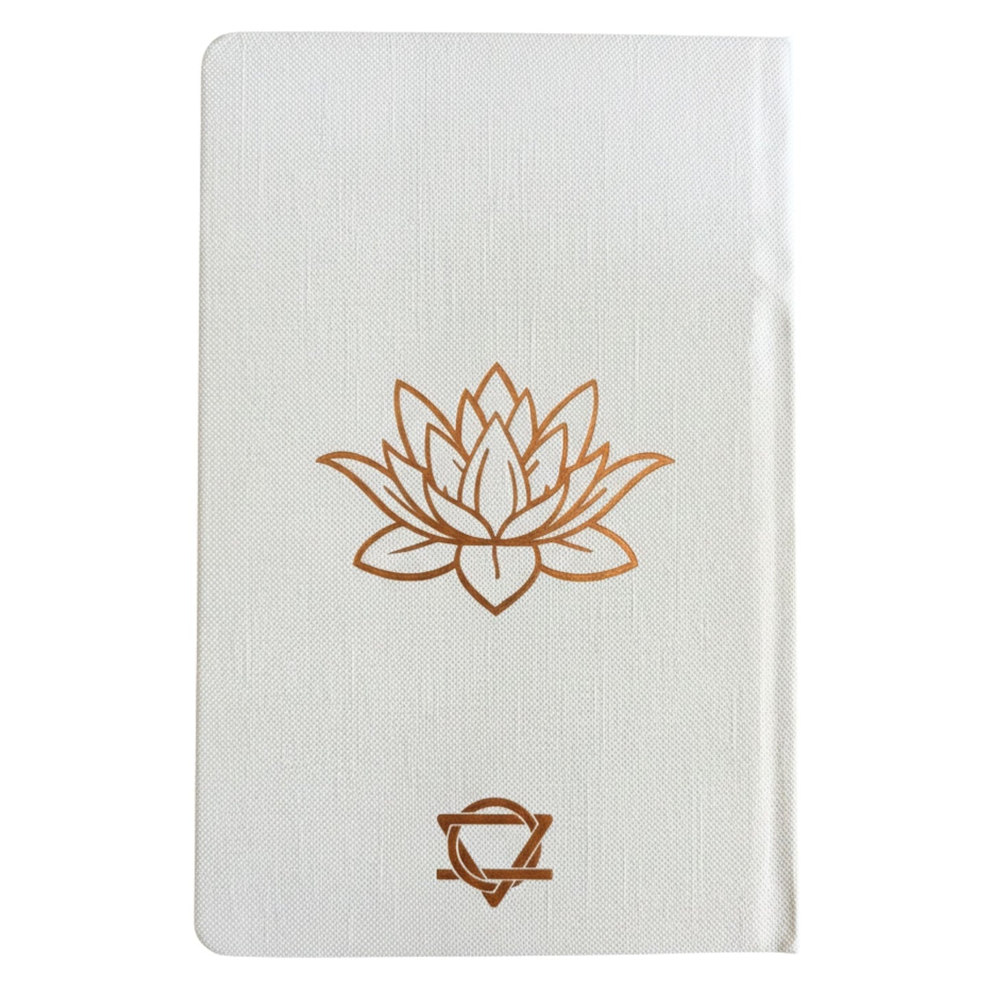 📖 White Wellness Journal – 120 Pages, Rose Gold Tree of Life