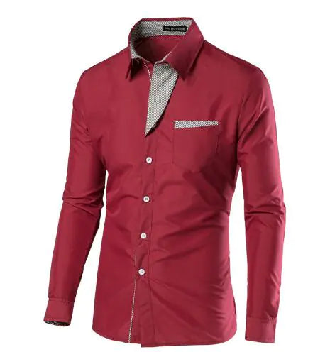 Male Fashion Shirts Full Sleeve Stripe Shirt