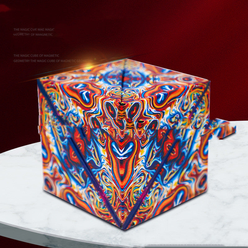 🧩 Solid Geometry Variable Magnetic Rubik’s Cube – Creative Puzzle Toy