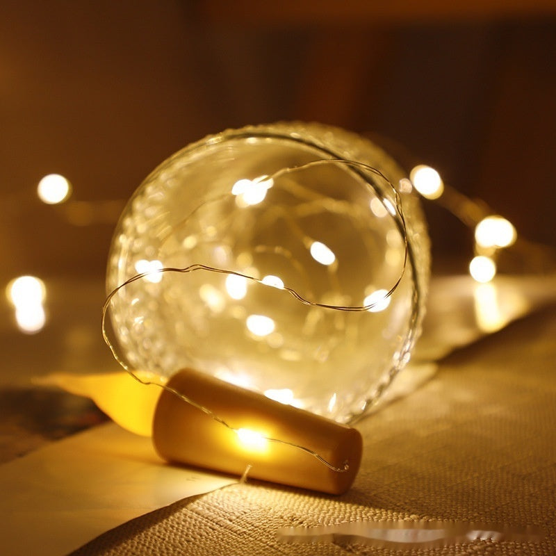 ✨ LED Candle Bottle Stopper – Flashing Light Strip