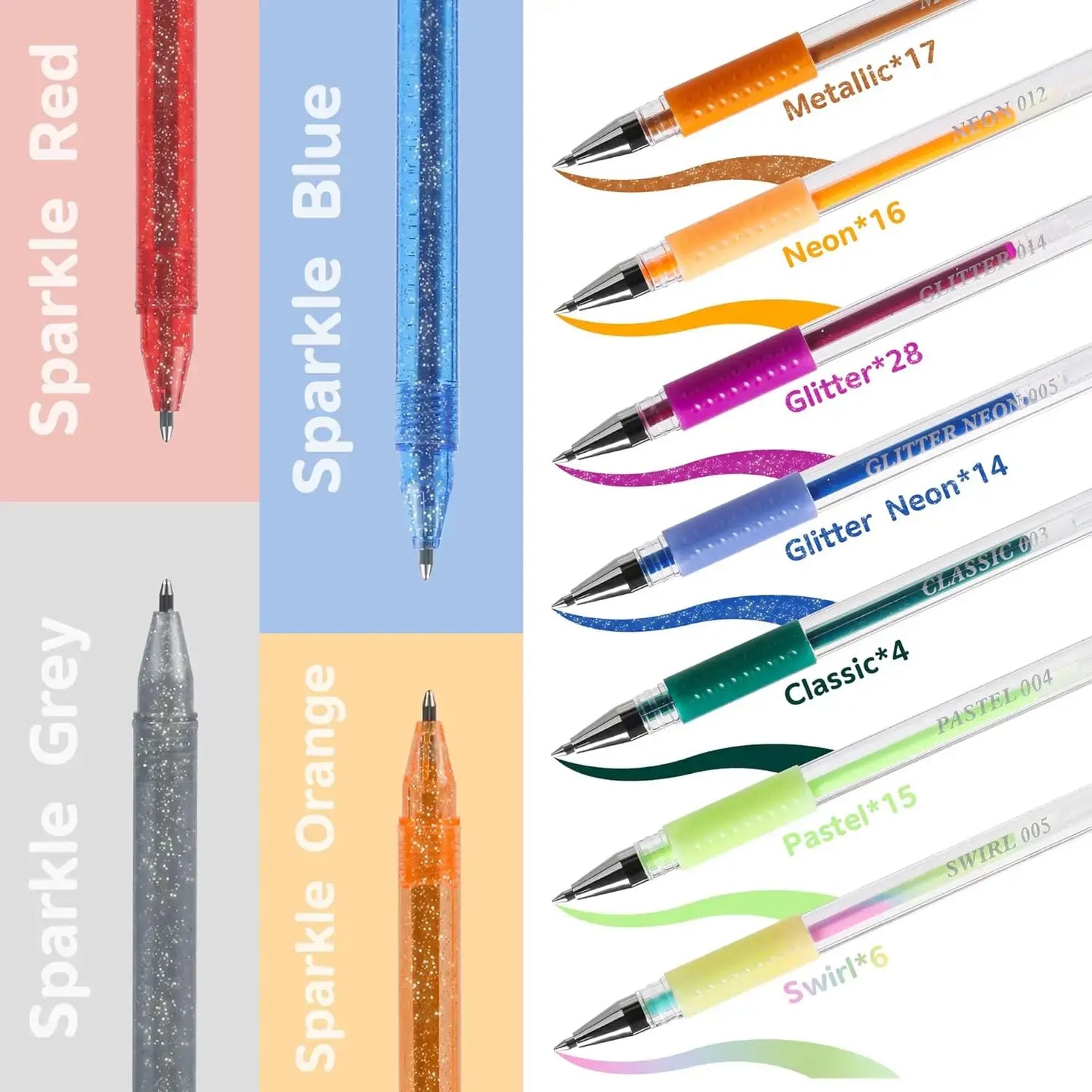 Glitter Gel Pens set